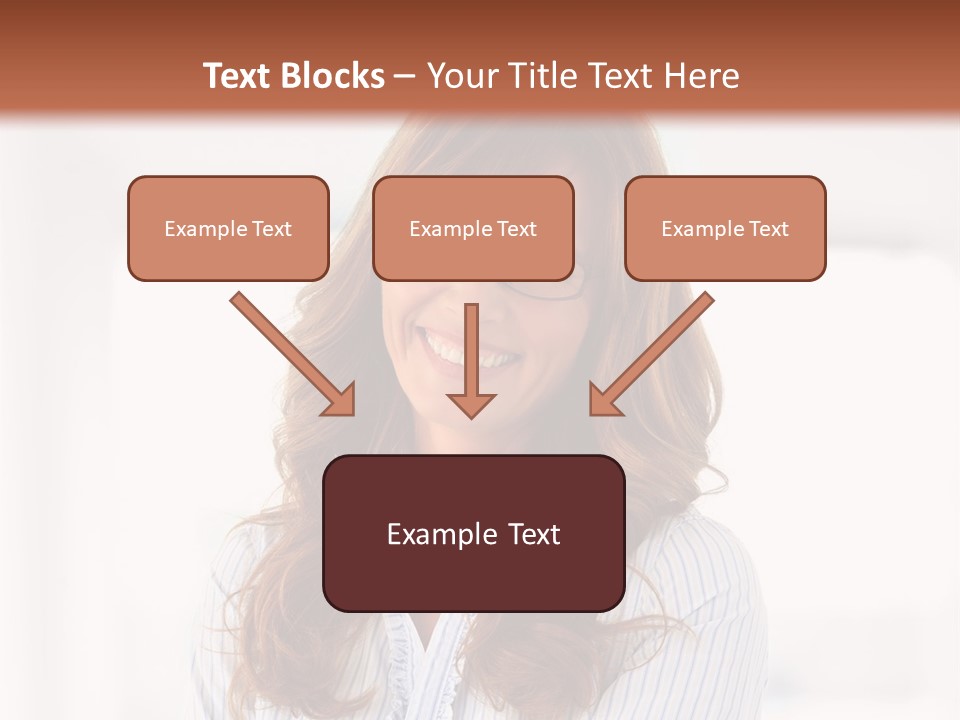 The Girl Is Smiling PowerPoint Template
