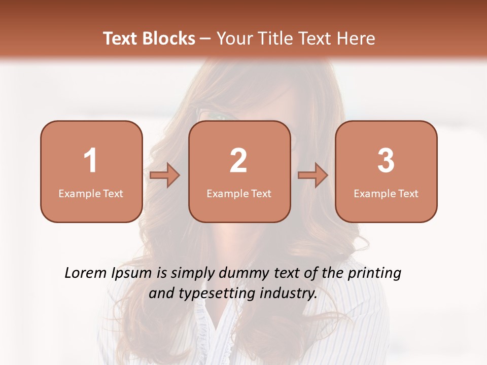 The Girl Is Smiling PowerPoint Template