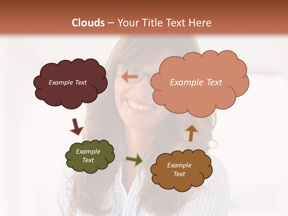 The Girl Is Smiling PowerPoint Template