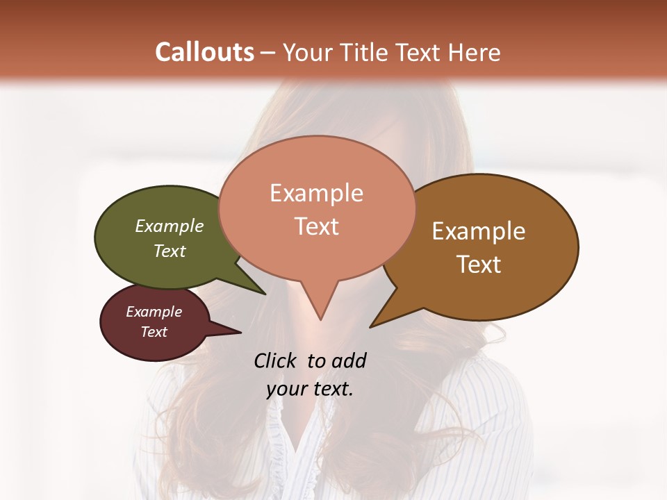 The Girl Is Smiling PowerPoint Template