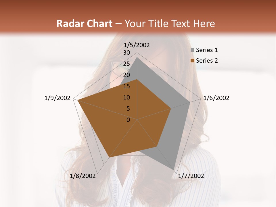 The Girl Is Smiling PowerPoint Template