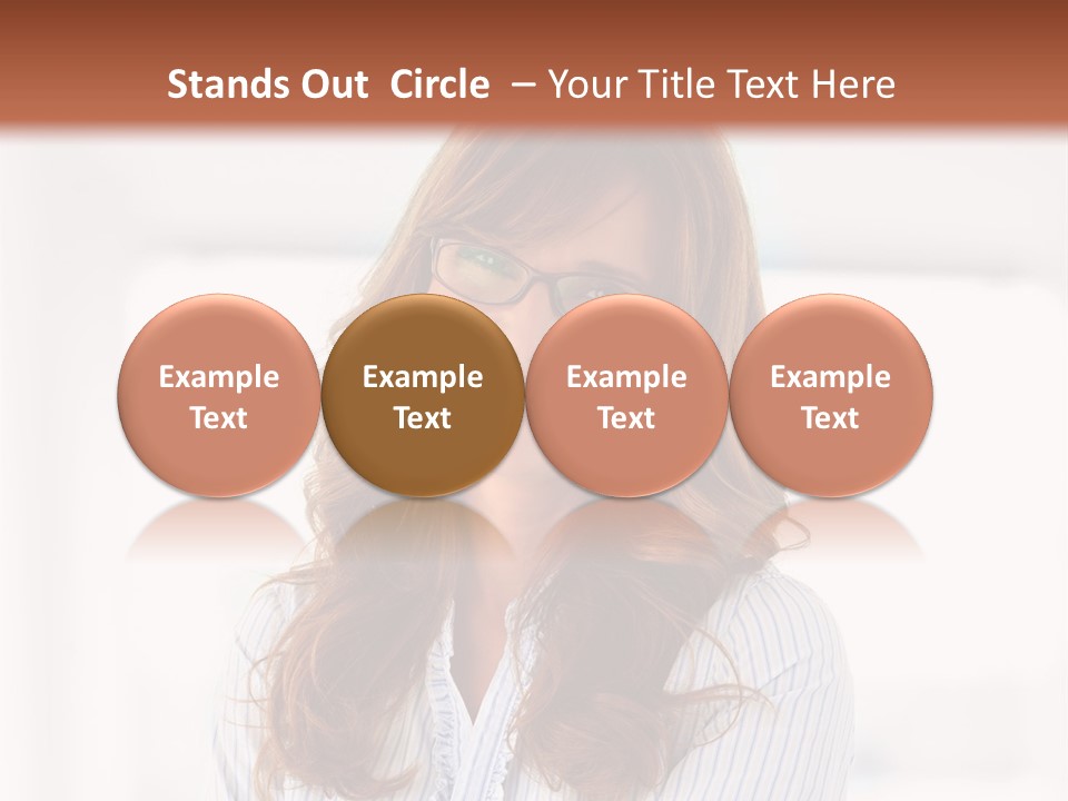 The Girl Is Smiling PowerPoint Template