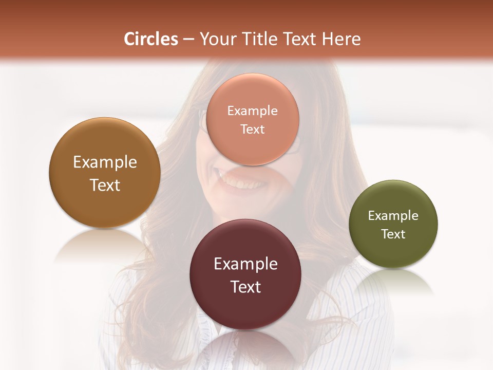 The Girl Is Smiling PowerPoint Template