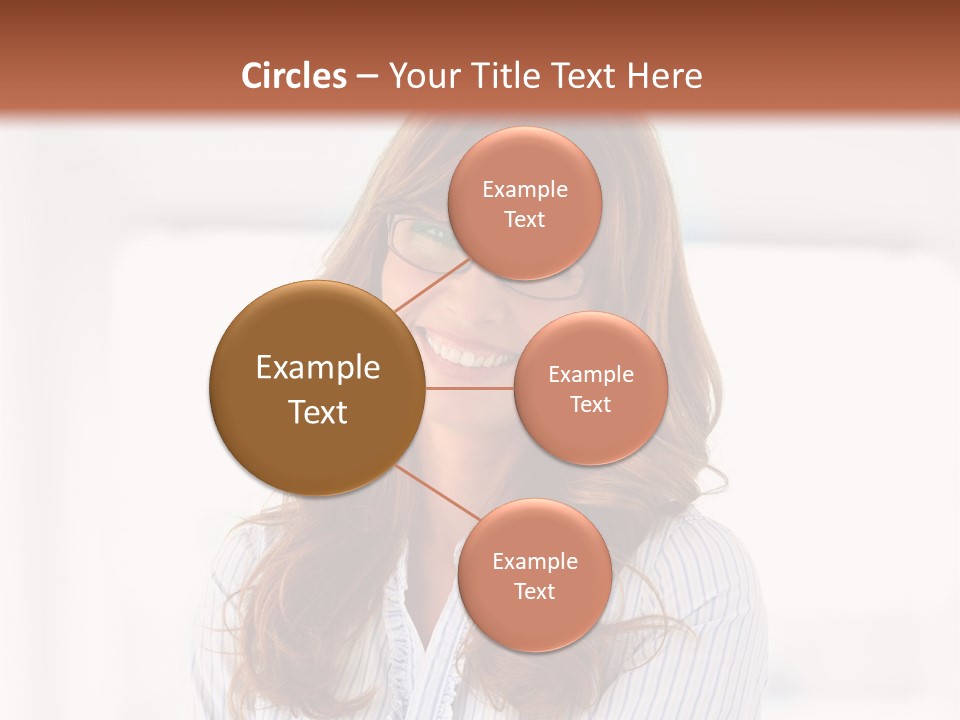 The Girl Is Smiling PowerPoint Template