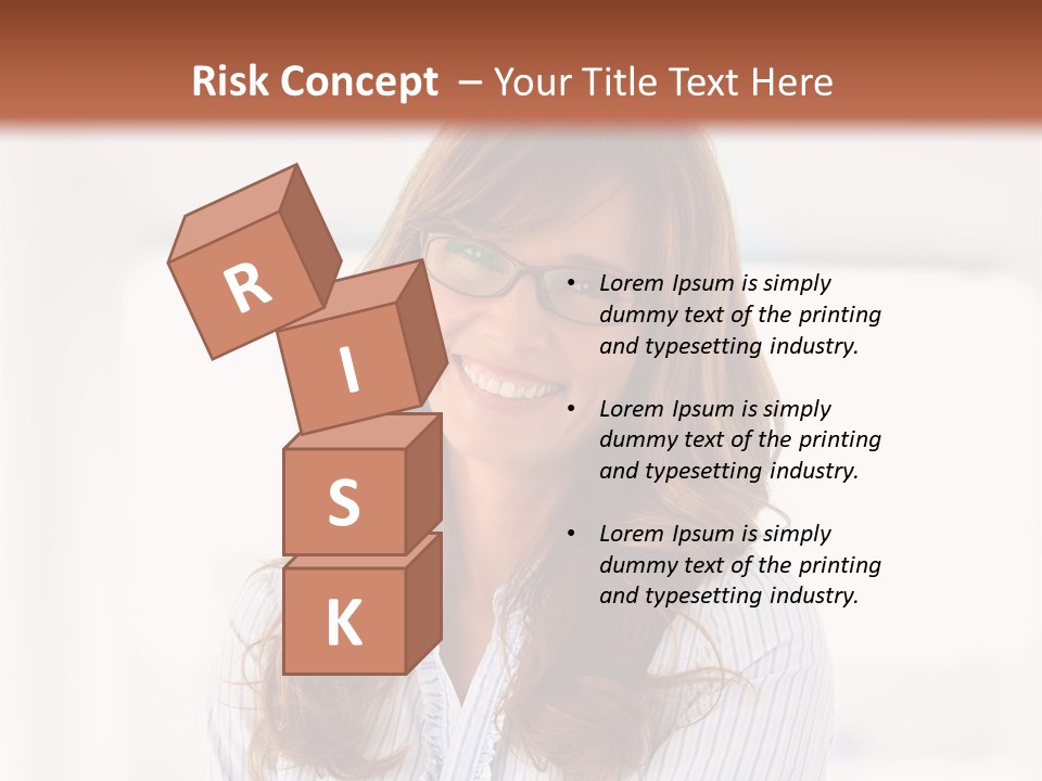 The Girl Is Smiling PowerPoint Template