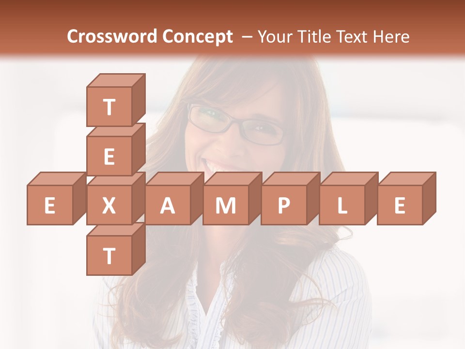 The Girl Is Smiling PowerPoint Template