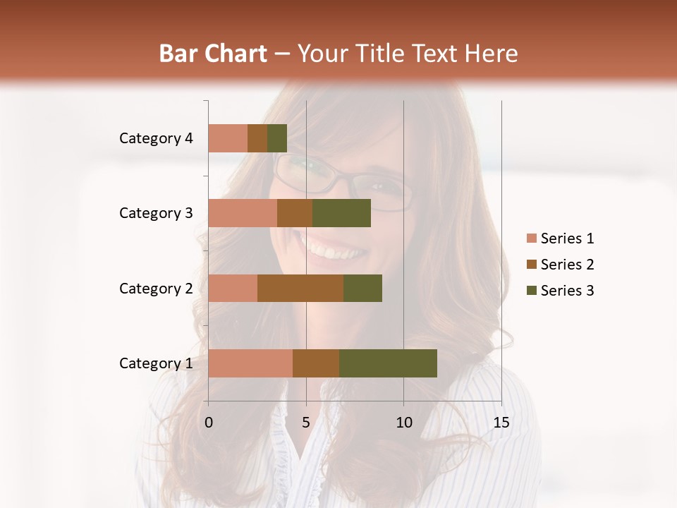 The Girl Is Smiling PowerPoint Template