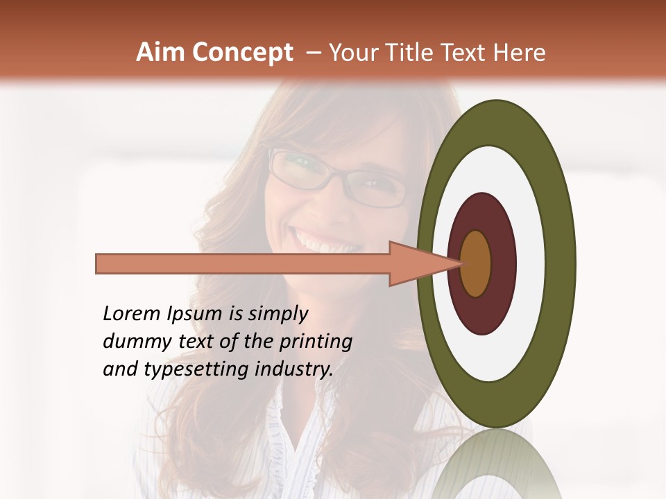 The Girl Is Smiling PowerPoint Template