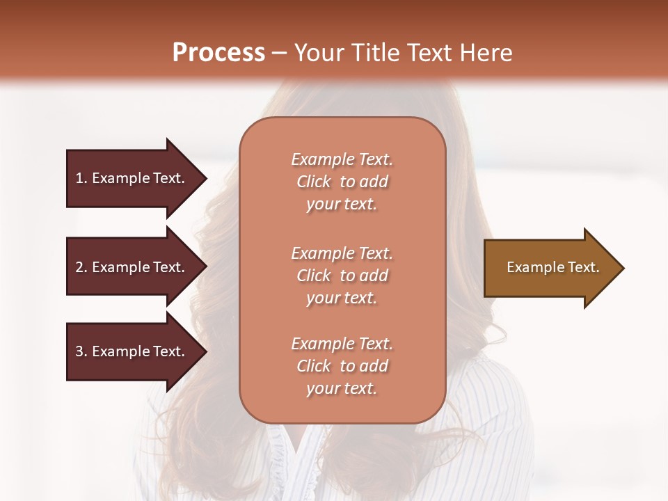 The Girl Is Smiling PowerPoint Template