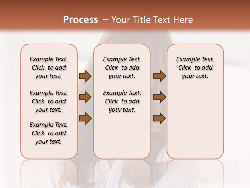 The Girl Is Smiling PowerPoint Template