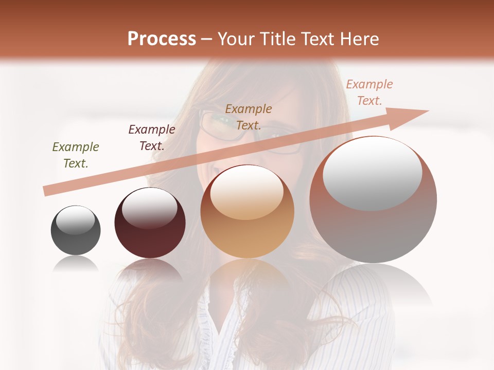 The Girl Is Smiling PowerPoint Template