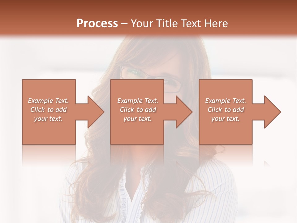 The Girl Is Smiling PowerPoint Template