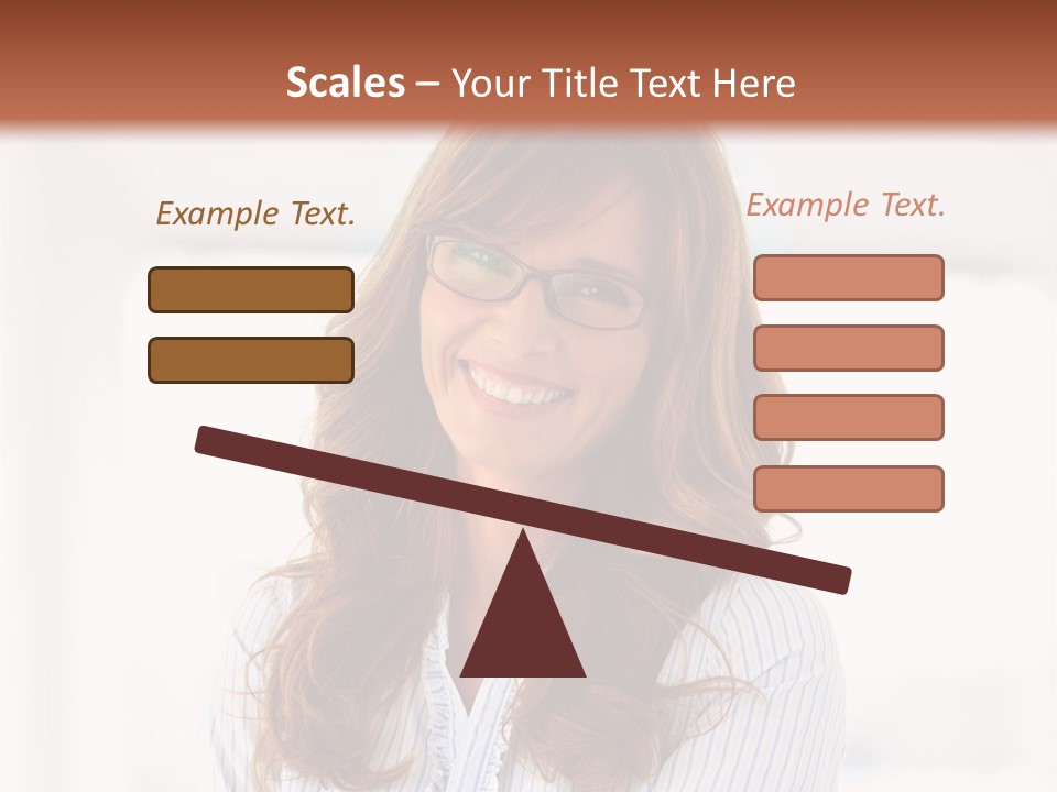 The Girl Is Smiling PowerPoint Template