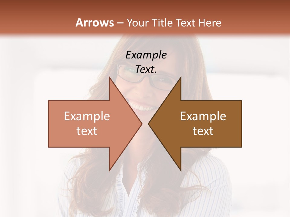 The Girl Is Smiling PowerPoint Template