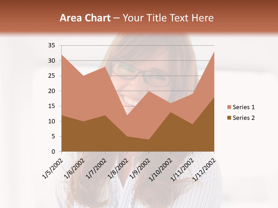 The Girl Is Smiling PowerPoint Template