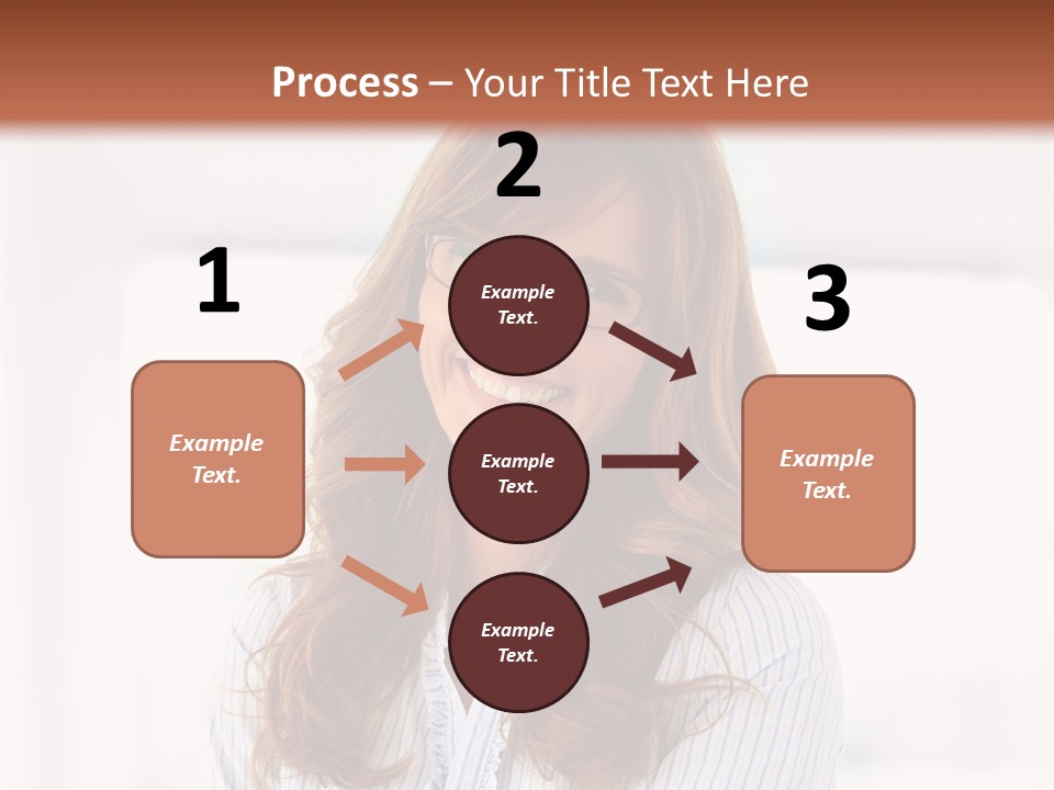 The Girl Is Smiling PowerPoint Template