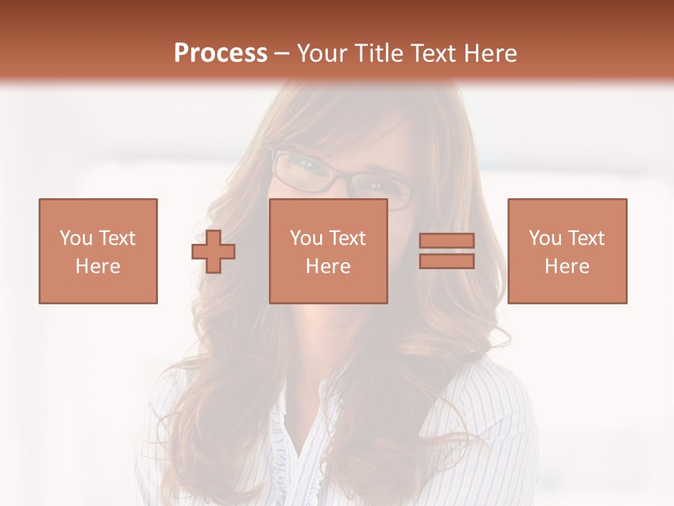 The Girl Is Smiling PowerPoint Template