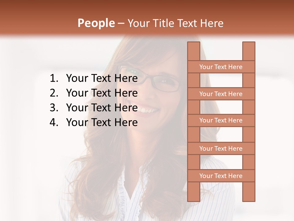 The Girl Is Smiling PowerPoint Template