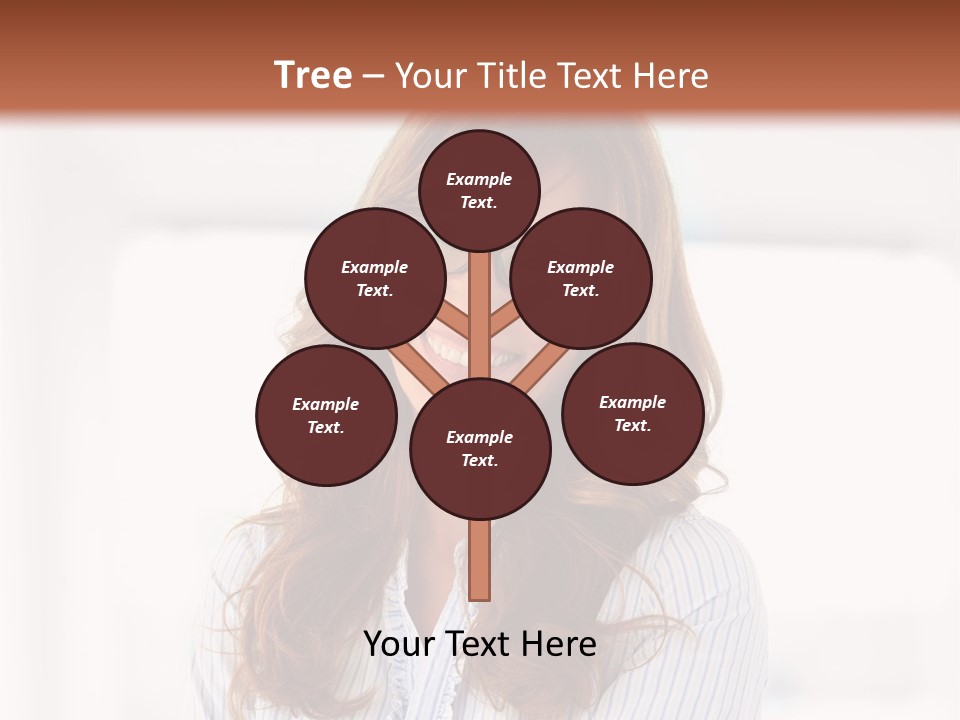 The Girl Is Smiling PowerPoint Template