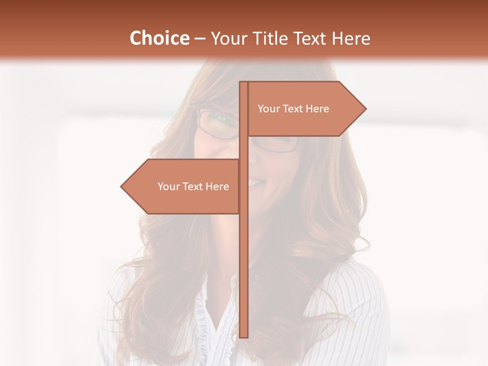 The Girl Is Smiling PowerPoint Template