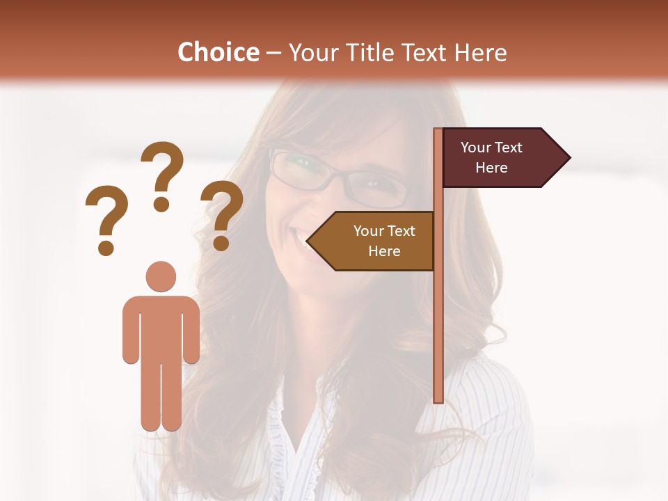 The Girl Is Smiling PowerPoint Template