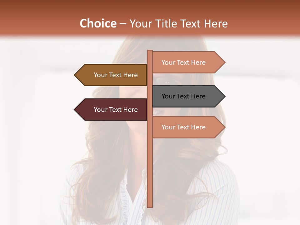 The Girl Is Smiling PowerPoint Template