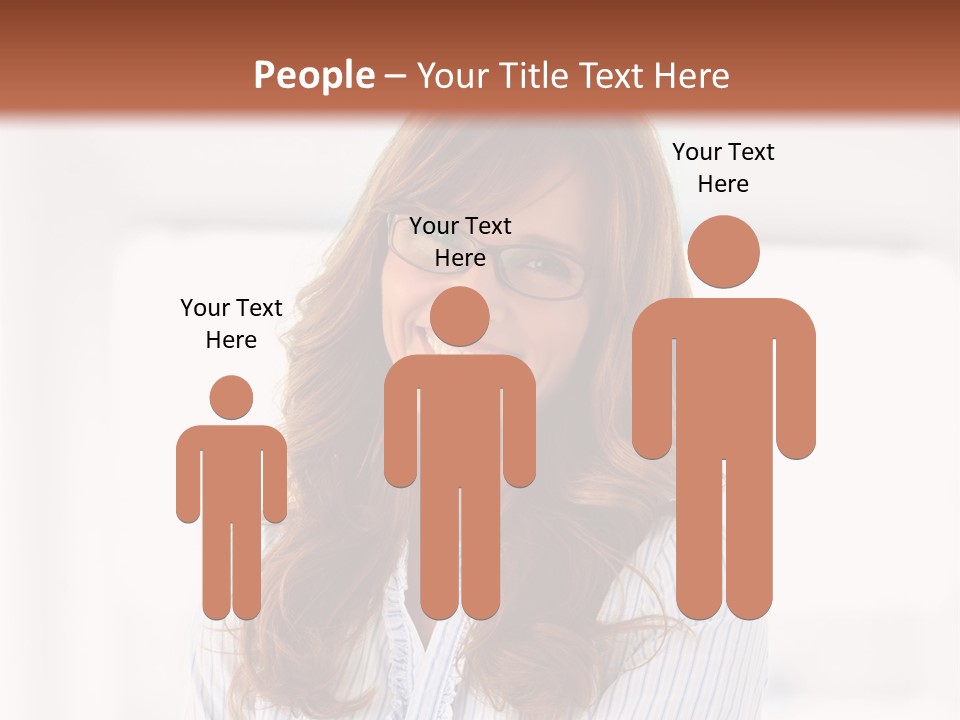 The Girl Is Smiling PowerPoint Template