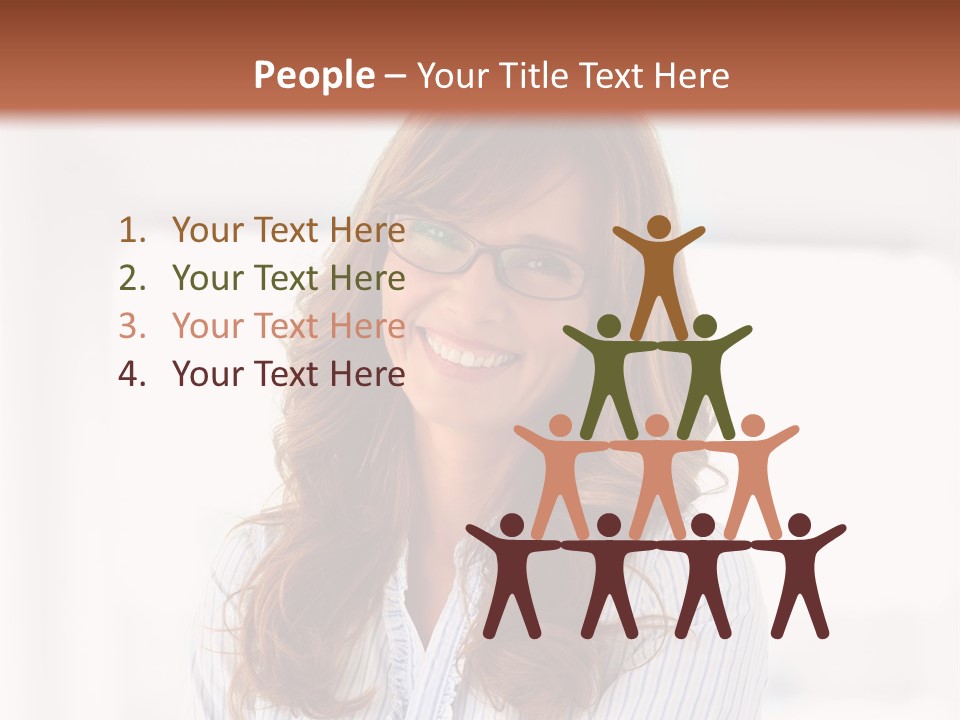 The Girl Is Smiling PowerPoint Template