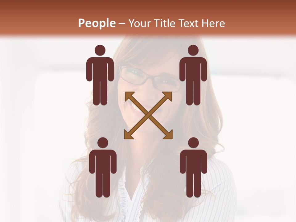 The Girl Is Smiling PowerPoint Template