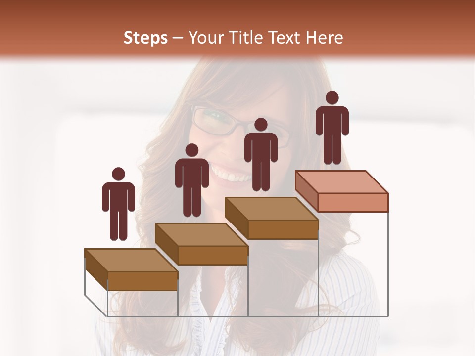 The Girl Is Smiling PowerPoint Template