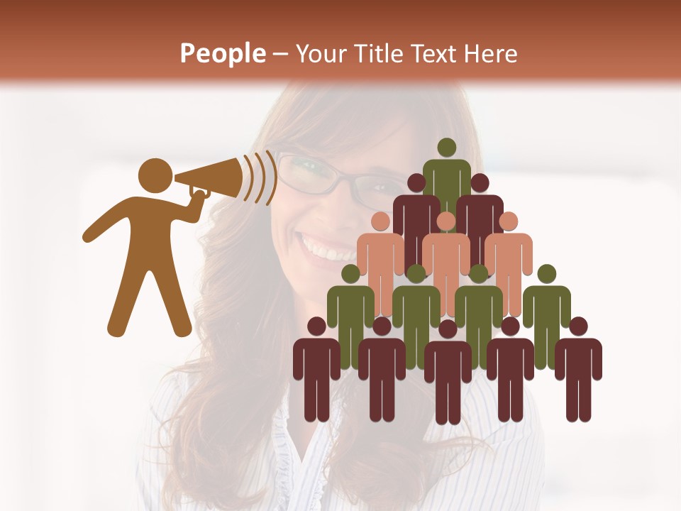 The Girl Is Smiling PowerPoint Template