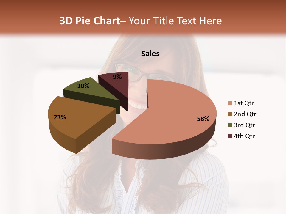 The Girl Is Smiling PowerPoint Template