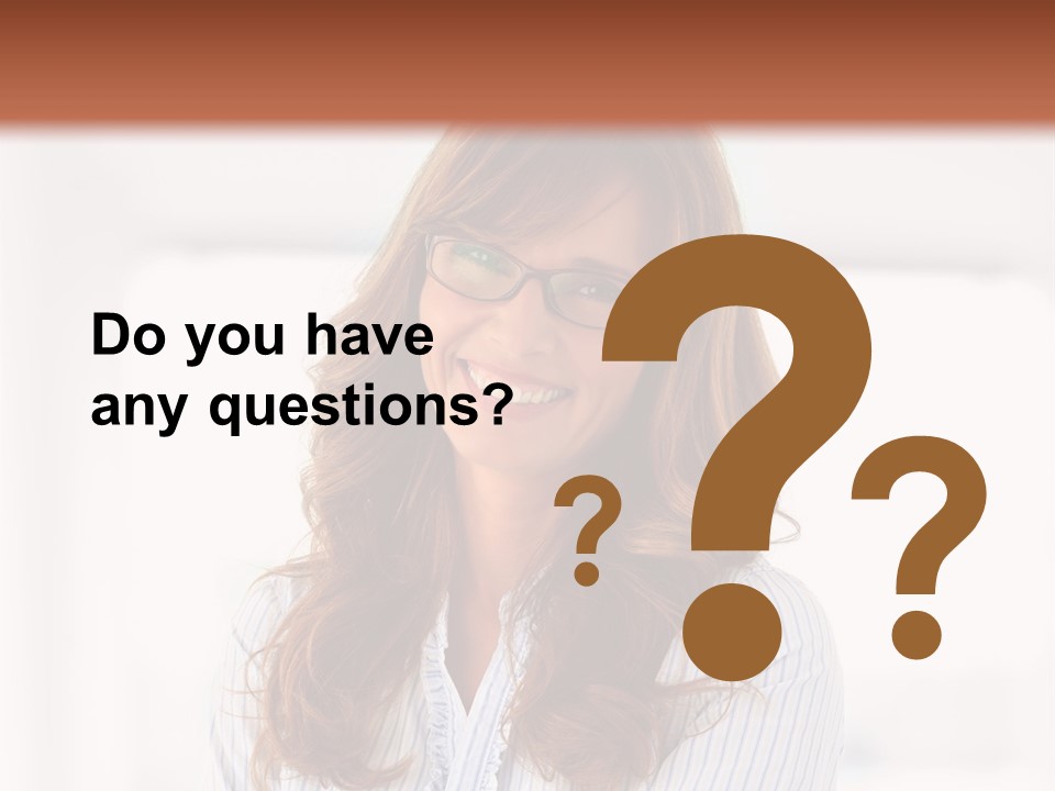 The Girl Is Smiling PowerPoint Template