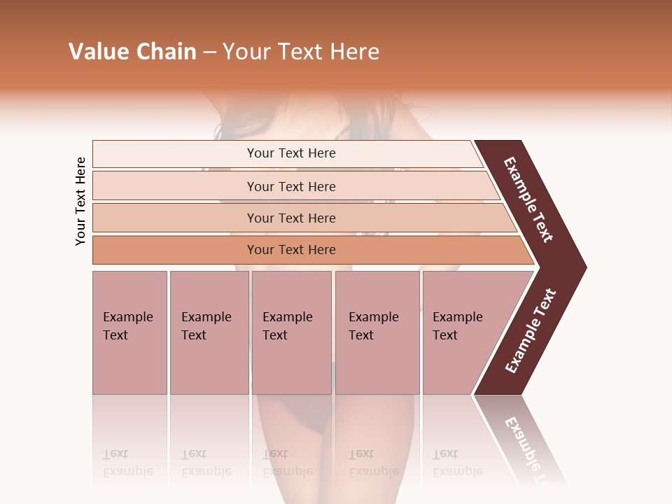 Girl Pose In Lingerie PowerPoint Template