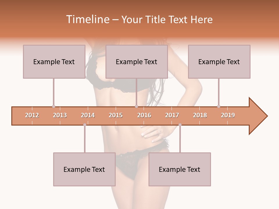 Girl Pose In Lingerie PowerPoint Template
