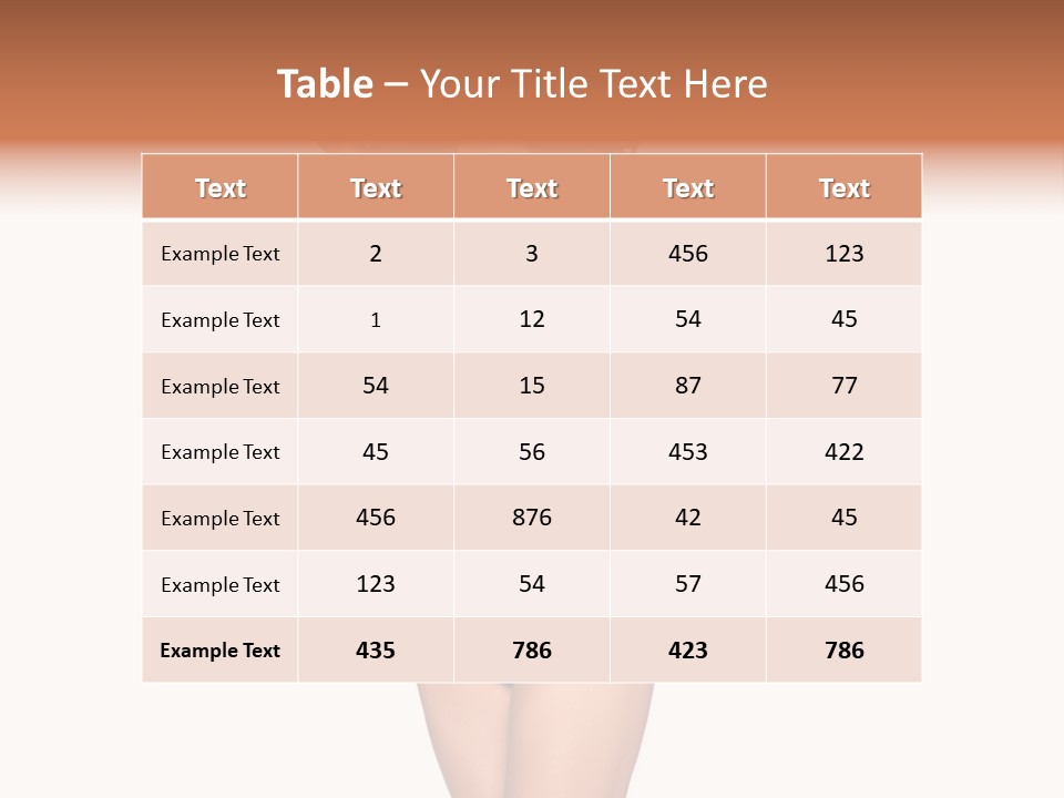 Girl Pose In Lingerie PowerPoint Template