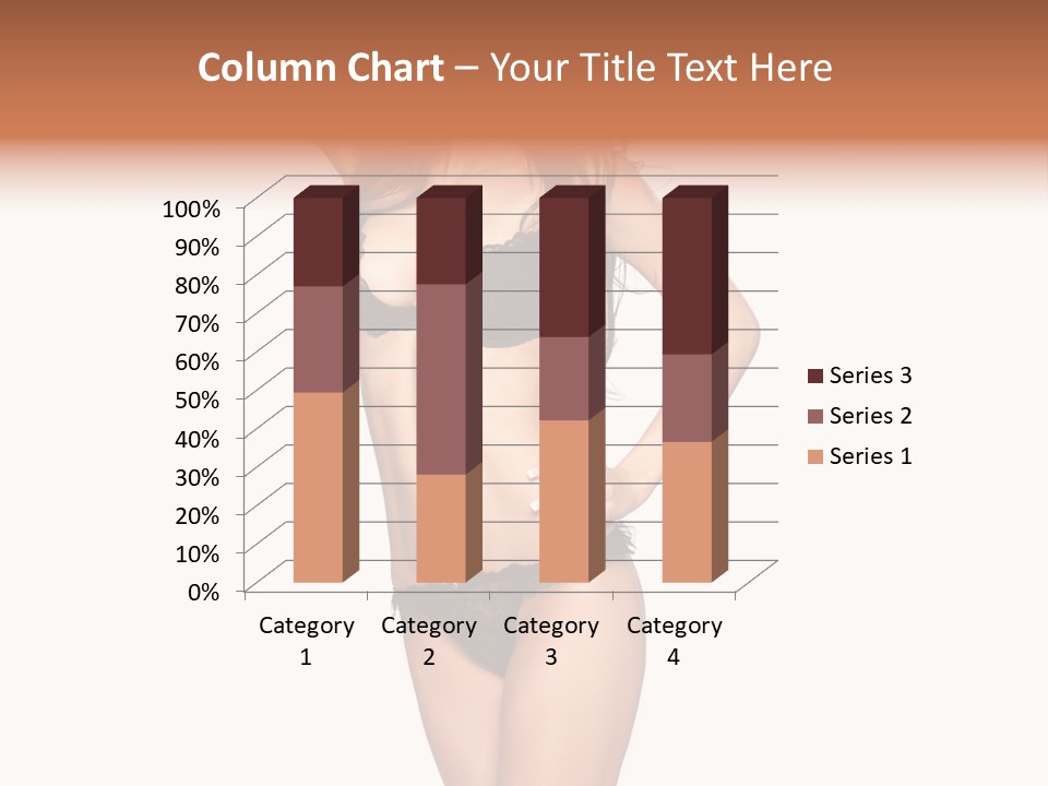 Girl Pose In Lingerie PowerPoint Template