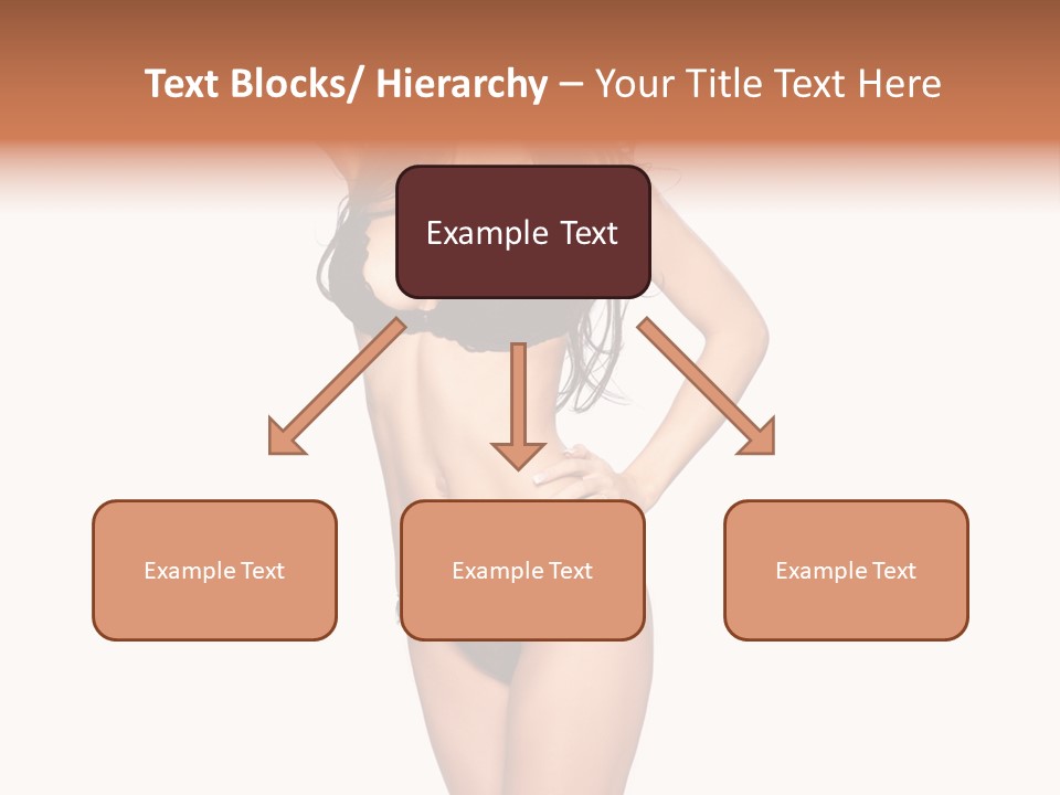 Girl Pose In Lingerie PowerPoint Template