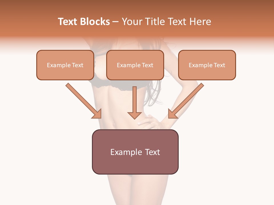 Girl Pose In Lingerie PowerPoint Template