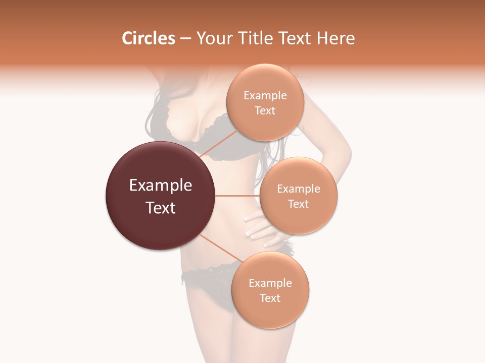 Girl Pose In Lingerie PowerPoint Template