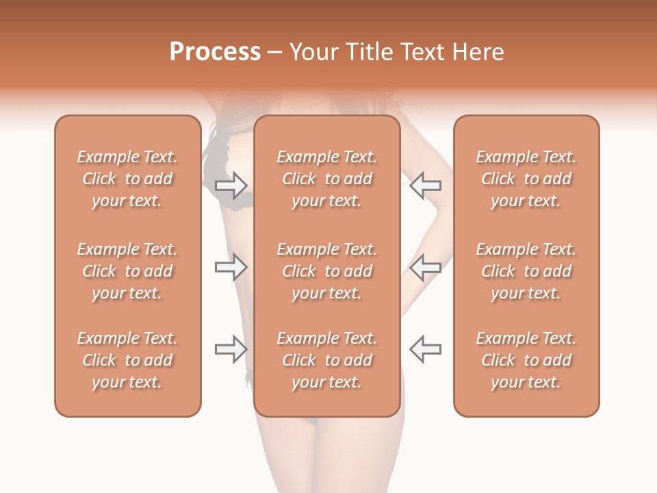 Girl Pose In Lingerie PowerPoint Template