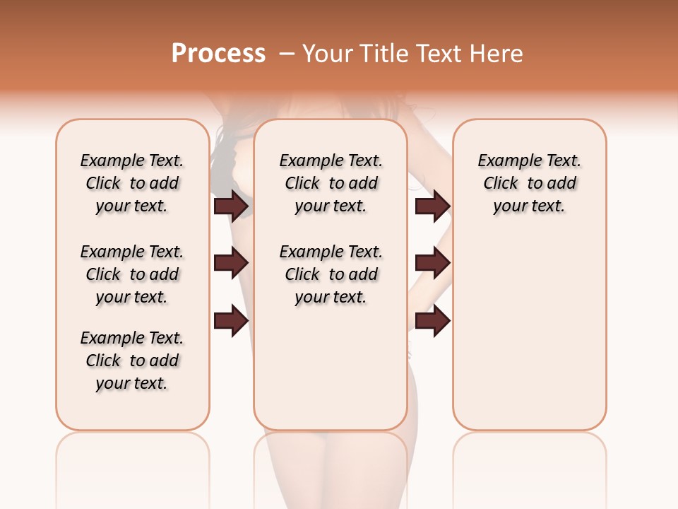 Girl Pose In Lingerie PowerPoint Template