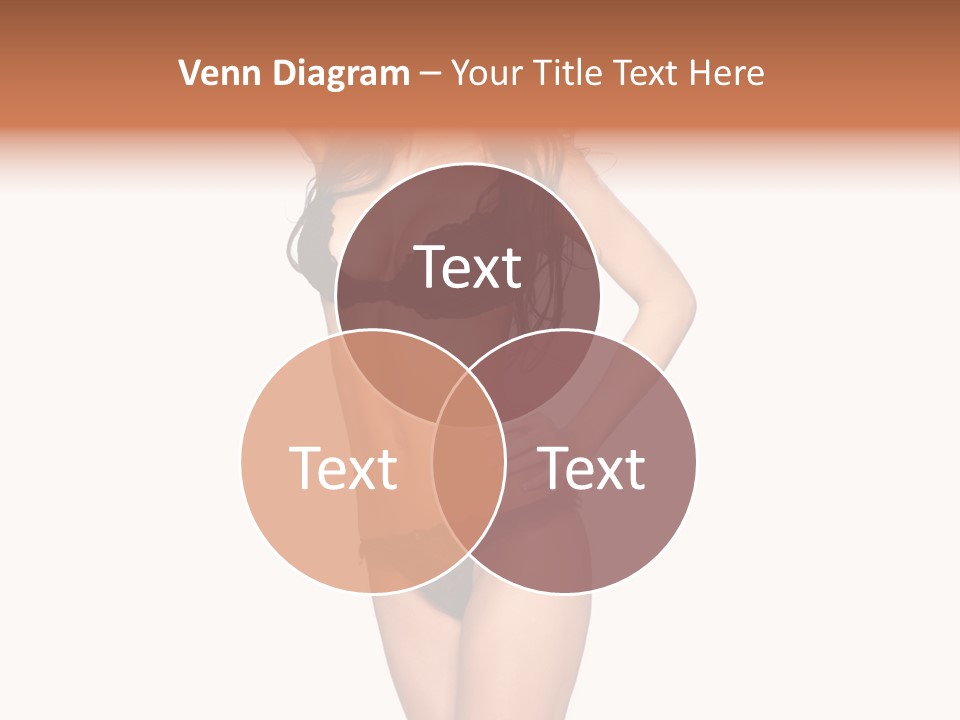 Girl Pose In Lingerie PowerPoint Template