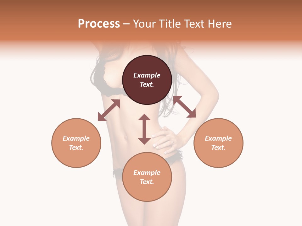 Girl Pose In Lingerie PowerPoint Template