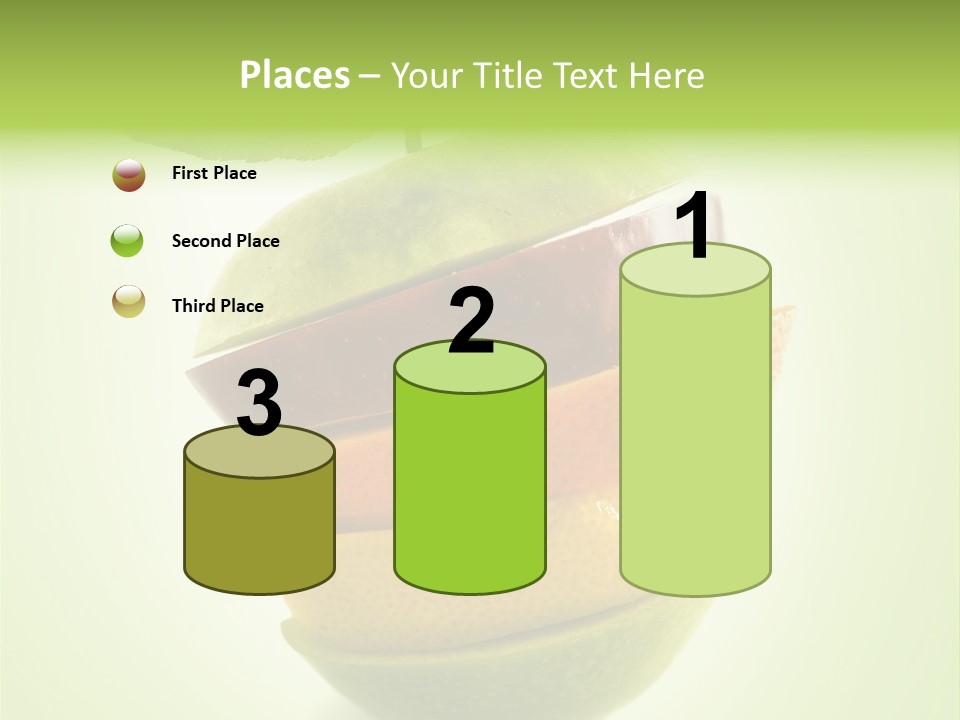 Fruit In The Shape Of An Apple PowerPoint Template