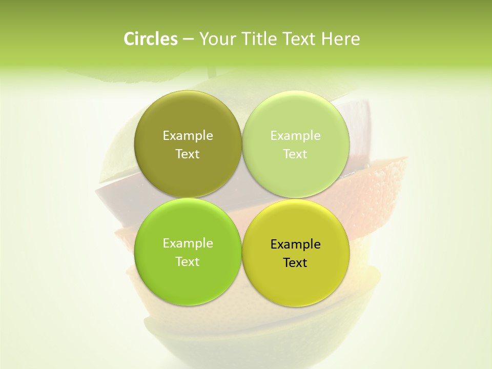 Fruit In The Shape Of An Apple PowerPoint Template