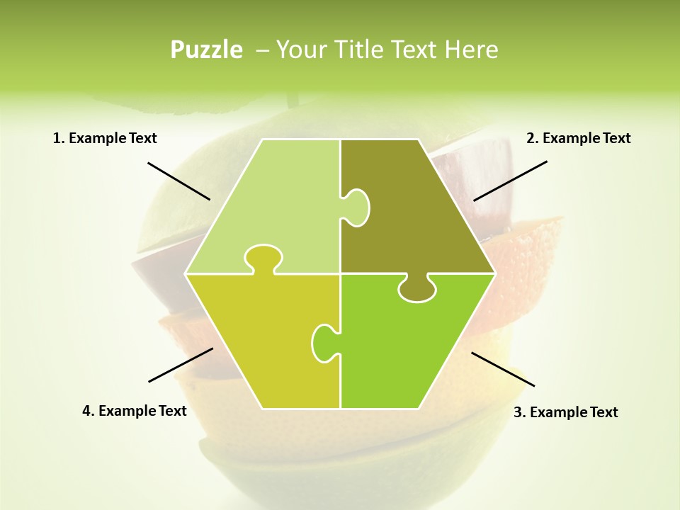 Fruit In The Shape Of An Apple PowerPoint Template
