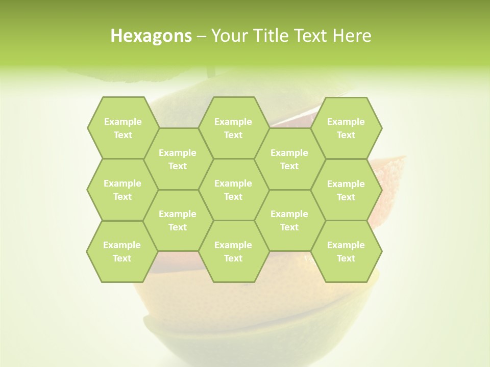 Fruit In The Shape Of An Apple PowerPoint Template