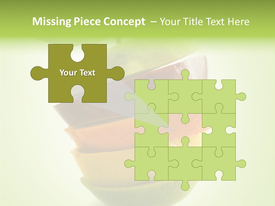 Fruit In The Shape Of An Apple PowerPoint Template