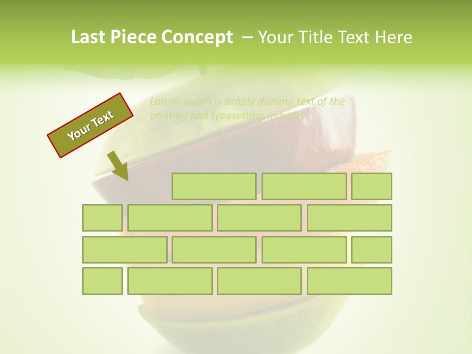 Fruit In The Shape Of An Apple PowerPoint Template